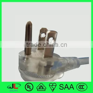 High Quality ac Power Cable UL USA Electrical 3 Pin Plug With Cord thumbnail-1