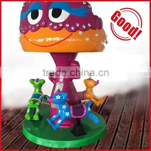 Coin Operated Carousel Kiddie Ride Game Machine Amusement Ride Arcade Machine Double Flying of Amusement Park for Sale thumbnail-1