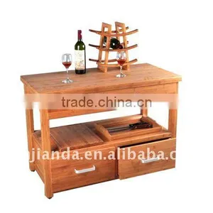 Bamboo Cabinet With Drawer thumbnail-1