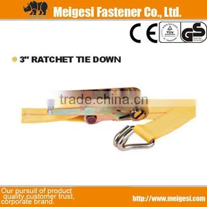 3" Ratchet Tie Down With 8T Breaking Strength,China Manufacturer High Quality Good Price Factorsy Supply thumbnail-1