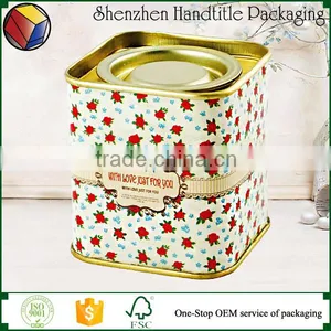 Lovely and Fancy Tin Tea Tin Hot Sale Christmas Gift Candy Tin thumbnail-2