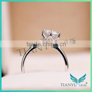 Moissanite Reviews Opinionsmoissanite Size Chart Moissanite Knife Edge Ring Shank thumbnail-4