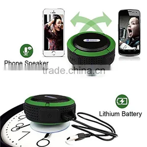 Factory Wholesale Wireless Waterproof Bluetooth Shower Speaker With Scuker thumbnail-2