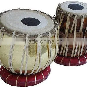 Professional 2.5 KG Brass Bayan Shesham Wood Dayan Musical Instrument India Indian Tabla Drums Set thumbnail-2