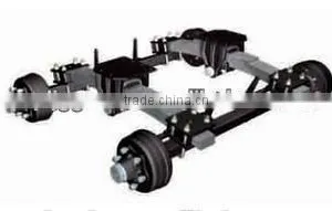 Bogie Suspension 16Ton 8ton for off Road Trailer Agricultural Industrial thumbnail-1
