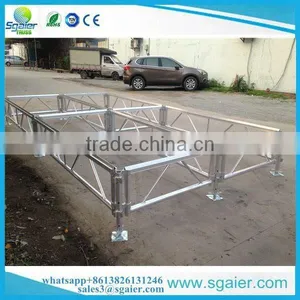 2017 More Safety Aluminum Portable Collapsible Stage With Guardrail thumbnail-5