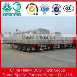 China Manufacture Gooseneck Fence Cargo Transport Stake Semi Trailer for Sale thumbnail-1