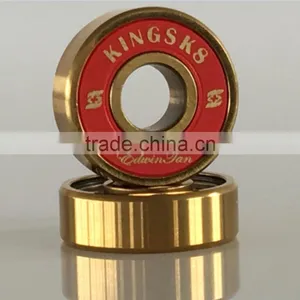 Golden Titanium ZrO2 Ceramic Electric Skateboard Bearings, Electric Skateboard thumbnail-1