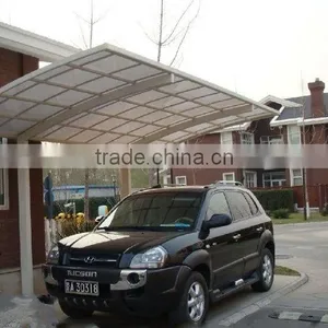 Single Slope Aluminum Polycarbonate Modern Carport thumbnail-3