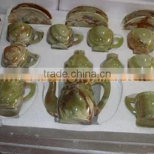 NATURAL COLOR ONYX TEA SETS HANDICRAFTS thumbnail-3