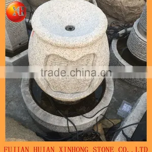 Garden Decoration Dancing Stone Water Fountain With Oval Shape thumbnail-1