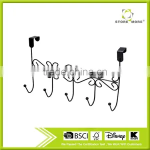 Store More Plastic Sprayed Black 5 Rack Hanger Door Hook thumbnail-1