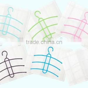 Wholesale Stock Small Order Plastic Magic Fishbone Shaped Hanger With 3layers thumbnail-2