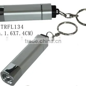 Aluminium Mini Keyring With LED Torch/LED Flashlight Keychain thumbnail-1