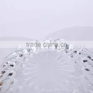 Set 5 Engraving Large Clear Decorative Glass Salad Bowls thumbnail-6