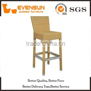 Club High Wicker Chair Bar Stool For Sale thumbnail-1
