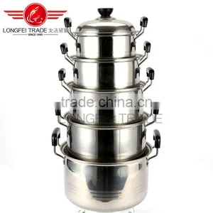 Hot Selling Stainless Steel American High Pot / Soup Pot Kitchen Cookware thumbnail-1