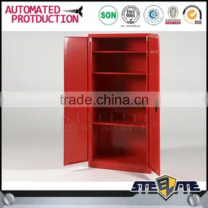 2 Door Steel Clothes Storage Locker Cabinet Metal Closet Wardrobe thumbnail-1