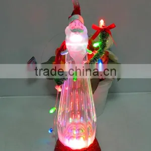 LED Color Changing Xmas Decorations Plastic Santa Claus Hold Led String Lights thumbnail-1