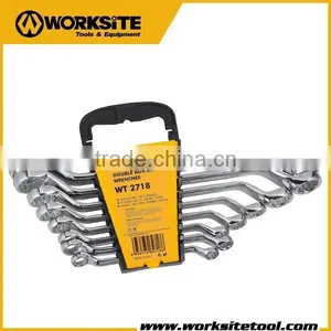 WT2718 Worksite Brand Hand Tools 8pcs Double Box End Wrench Set / Spanner thumbnail-1