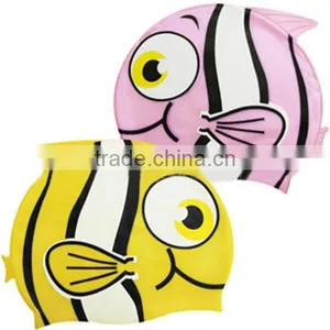 100% Silicon Fish Shapes Swimming Cap LS Eplus thumbnail-1