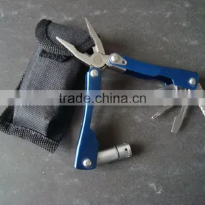 Promotional Stainless Steel Pocket Multifunction Plier With LED Light thumbnail-1