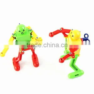 Clockwork Spring Yellow Green Red Wind Up Dancing Robot F Children Kids Toy Gift thumbnail-1