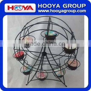 260*410mm, 8-cup Iron Wire Ferris Wheel Shaped Cake Stands thumbnail-1