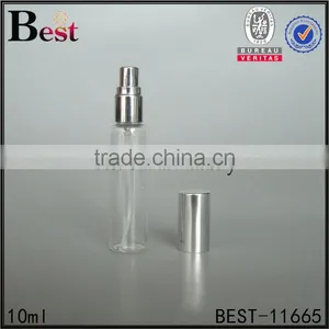 2017 New Products Perfume Bottle 10ml Clear Perfume Bottle 10ml Empty Round Shape Perfume Bottle 10ml With Silver Plastic Cap thumbnail-2