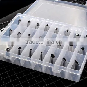 2016 New Design Cheap OEM 24 Pcs Stainless Steel Cookie Cake Tip Set Decoration as Seen on tv thumbnail-2