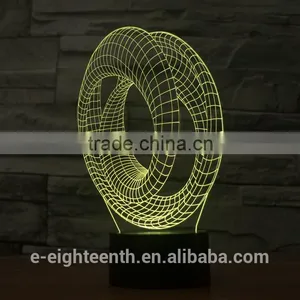 2016 New Factory Price Cutomized Image Magic Visual Illusion Light Touch Panel 3D Led Night Lights for Indoor Decoration thumbnail-3