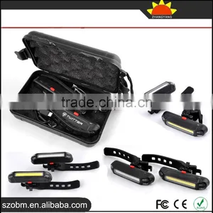 New Arrival 3 Mode RED/White Light LED Bicycle Safety Front/Tail Light Set With USB Charger thumbnail-3