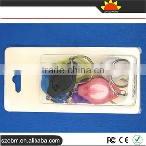 Small Portable Gift Keychain Plastic OEM White Light LED Keychain thumbnail-6