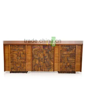 Buffet Rustic Style For Living Room With Teak Wood Model Iowa thumbnail-3