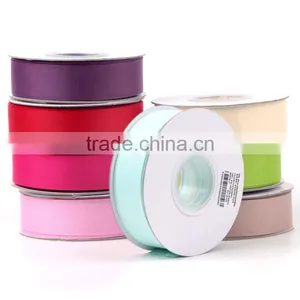 Cheap Wholesale Polyester 1" High Quality Striped Grosgrain Wire Edged Ribbon thumbnail-1