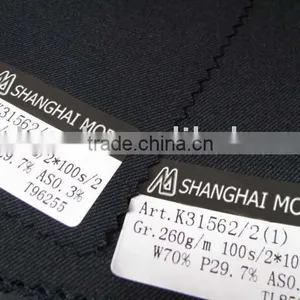 Blended Worsted Wool Fabric W70/p30 Moda-t132 thumbnail-1