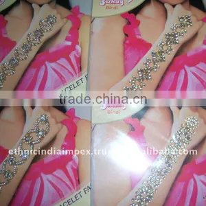 ARM HAND CRYSTAL BODY TATTOO BINDI STICKER ,PAYPAL thumbnail-1