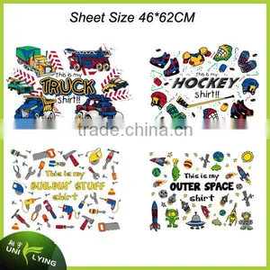 Factory Direct Custom Logo Heat Transfer Stickers For Clothing thumbnail-3
