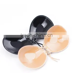 Photo Sexy Asian Girl Push up Invisible Silicone Nude Girls Bra thumbnail-4