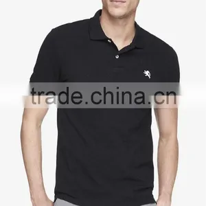2015 New Trendy Mens Slim Fit Pique Polo t Shirts With Custom Logo thumbnail-3