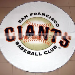 Promotional Gift Cotton Reactive Printing Compressed Round Beach Towel thumbnail-5