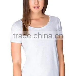 Next Level Apparel Ladies' Tri-Blend Scoop Tee - Made From Pre-shrunk 50% Polyester, 25% Cotton and 25% Rayon. thumbnail-2