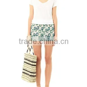 Chain Print Compression Waist Design Women Shorts thumbnail-1