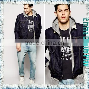 Casual MenS Spring/Autumn Hat Single-Breasted Lapel Indigo Jackets thumbnail-4