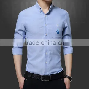 Fancy Non Iron Slim Fit Button Down Oxford Dress Shirt thumbnail-3