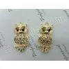 Rhinestone Owl Metal Pendant Wholesale From China Beads Factory thumbnail-1