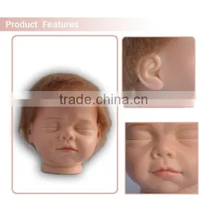 New Handmake Vinyl Baby Doll Heads/baby Smile Face/soft Toys Raw Materials Doll Head thumbnail-3