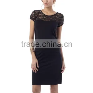 Lace Panel Evening Dresses for Pregnant Women thumbnail-2