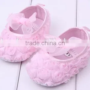 0-12 Month New Arrival Girl's Start Walkers Rose Lace Newborn Baby Shoes thumbnail-6