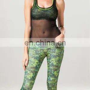 2015 Latest Design Women Stripes Yoga Pants Sports Legging Ladies Tights thumbnail-3